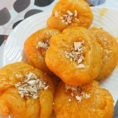 A picture of Instant balushahi mithaye/ quick and easy recipe.