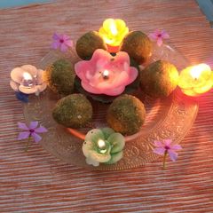 A picture of Sattu ke laddoo.