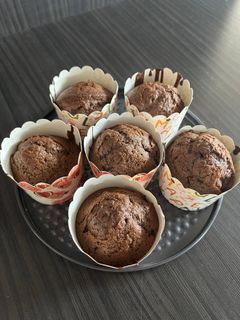 عکسی از دستور کاپ کیک هات چاکلت در سرخ کن بدون روغن