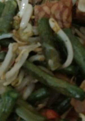 Foto resep Tumis kacang panjang, tempe dan taugee ala mahmud
