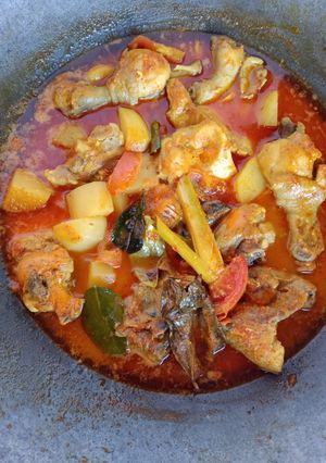 Foto resep Kari Ayam Tanpa Santan