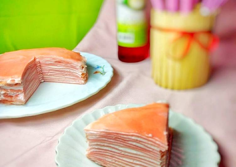 Resep Coco Pandan Crepes Cake Anti Gagal
