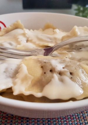 Une photo de Ravioli à la crème de parmesan
