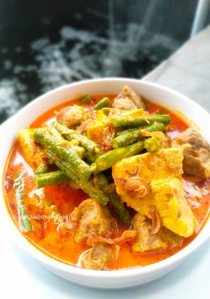 Foto resep Kacang Panjang Mix Tahu Tempe Bumbu Kari