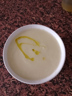 Una foto de Sopa fría de Melón