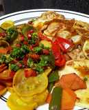 Vegetales asados con chimichurri🥗🍱🥙