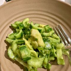 A picture of Cucumber Avocado Salad.
