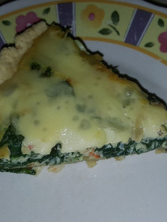 Una foto de Quiche de espinacas y queso