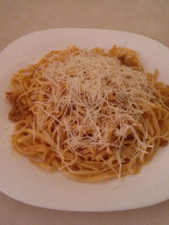 Una foto de 🍝 Pasta tallarines a la boloñesa