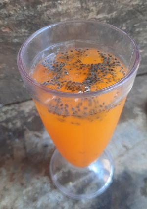 Foto resep Es Jeruk Selasih