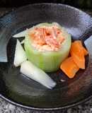 高纖低卡的泡菜豆腐釀絲瓜