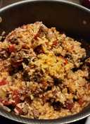 Spanish rice with ground beef