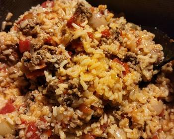 How To Make Recipe Spanish rice with ground beef Delicious Simple