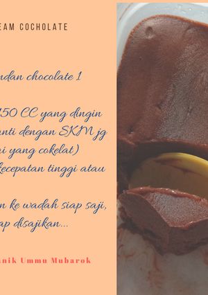 Foto resep Es krim cokelat enak