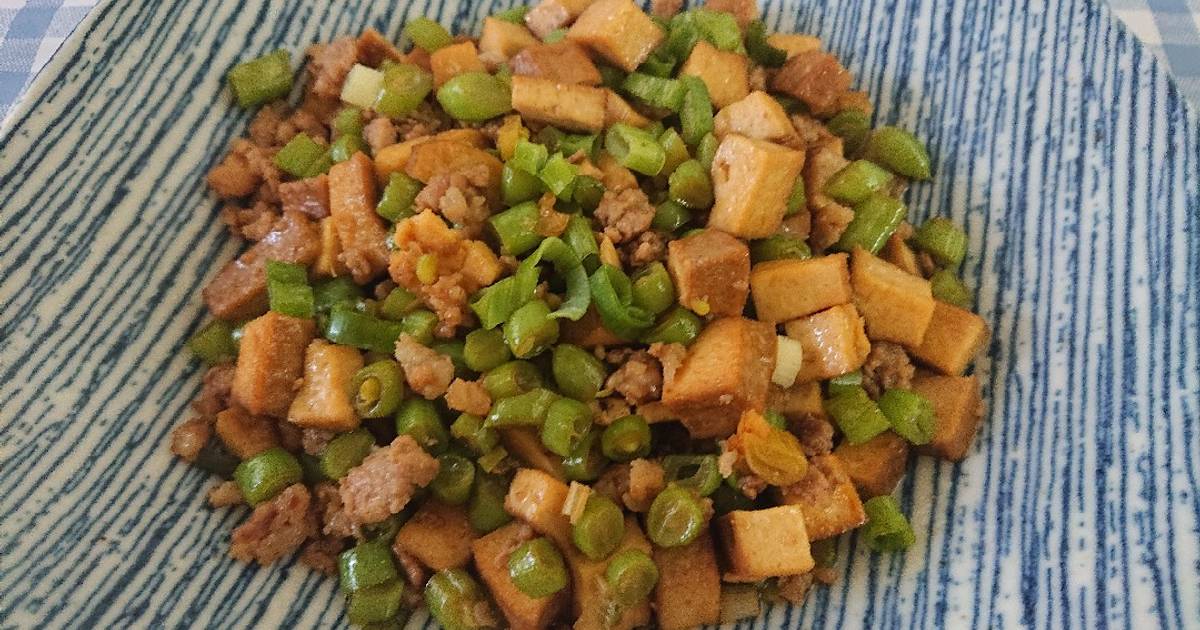 豆乾四季豆炒肉末食譜by Rita Cookpad
