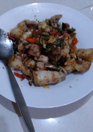 รูปของ หมูสามชั้นคั่วพริกกระเทียม
