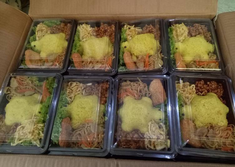 Resep Nasi kuning box untuk anak TK yang simpel