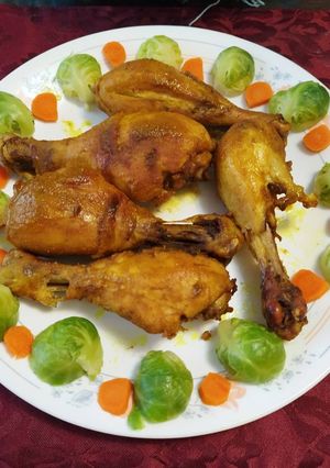 蒸烤咖哩雞腿 的食譜成品照片