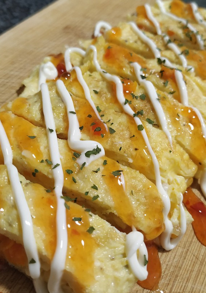 Una foto de Rollito de huevo con zanahoria