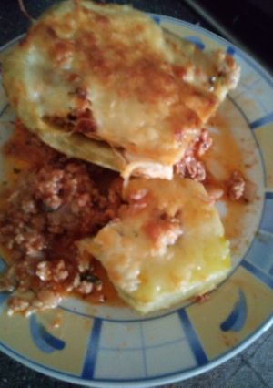 Töltött tökcsónak recept fotója