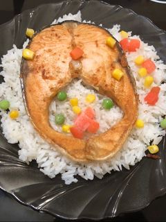 Una foto de Salmón