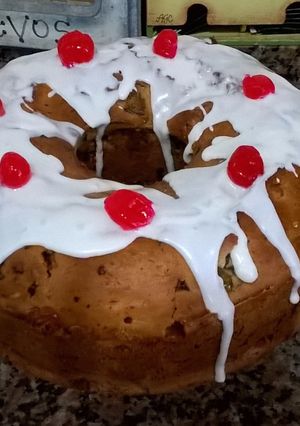 Una foto de Rosca de chocolate, dulce de batata y nuez
