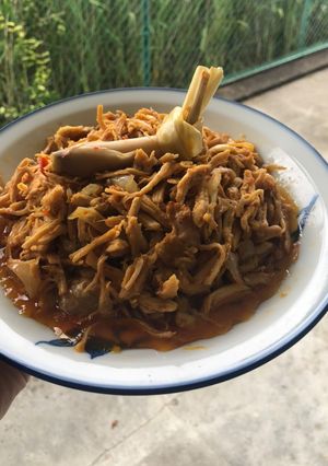 Foto resep Ayam suwir bumbu merah