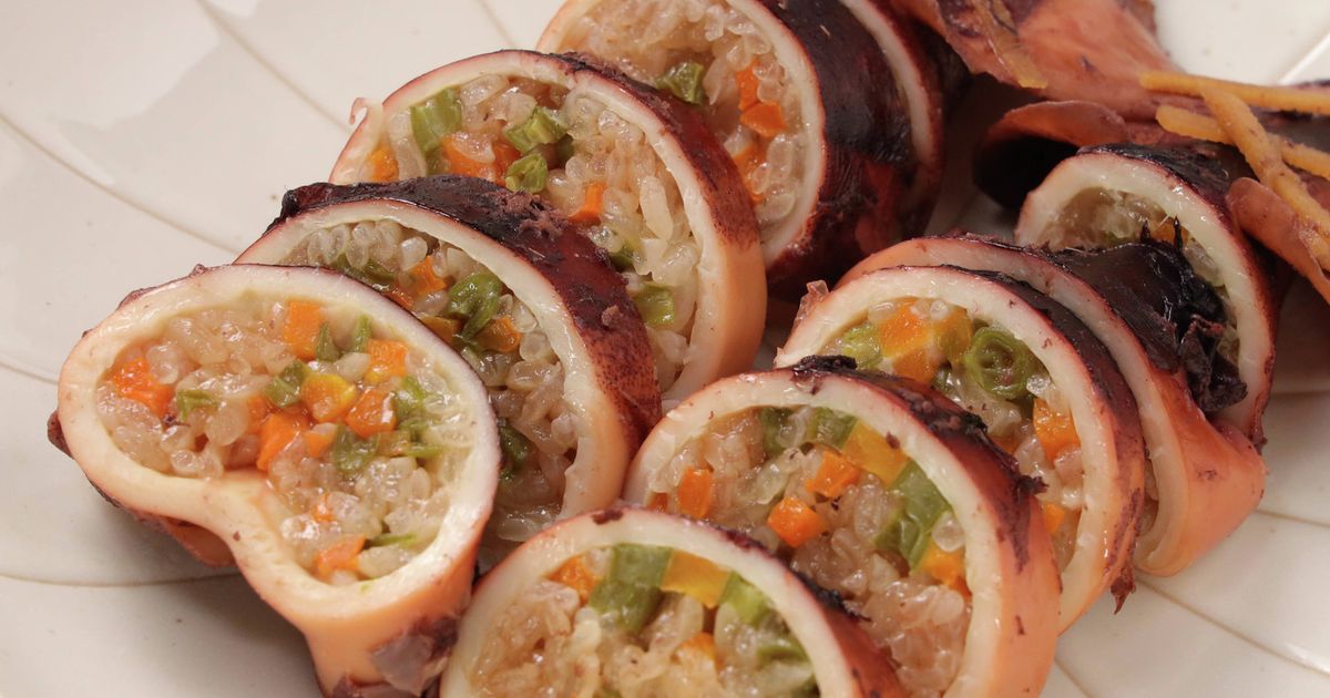 Easy Butter Squid Rice In A Rice Cooker Recipe By イオン