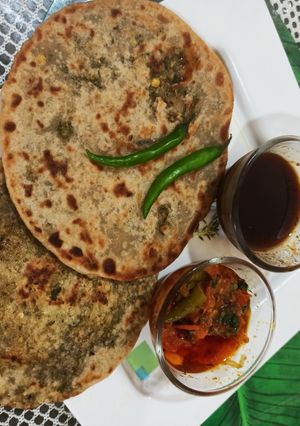 मिक्स डाळीचा भरवा पराठा रेसिपी चे मुख्य फोटो