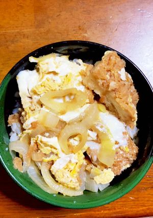 A picture of Easy Chicken Katsu Donburi with Store-Bought Chicken Katsu.