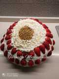 Torta con panna e fragole 🍓👩‍🍳❤️