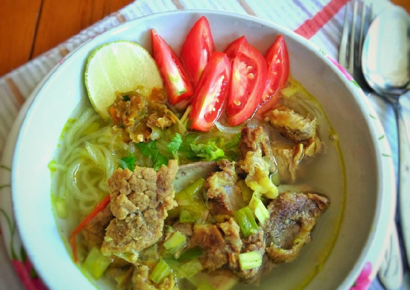 Soto Bening Daging Sapi