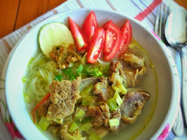 Langkah Mudah untuk Membuat Resep Soto Bening Daging Sapi yang  Bikin Ketagihan Anti Ribet, Uenak Banget