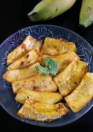 A picture of Crispy Raw Banana Fritters.