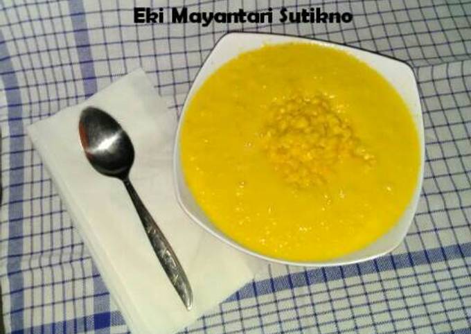 Resep Bubur Jagung Manis Praktis Tanpa Santan Tanpa Garam Oleh Eki Mayantari Sutikno Cookpad