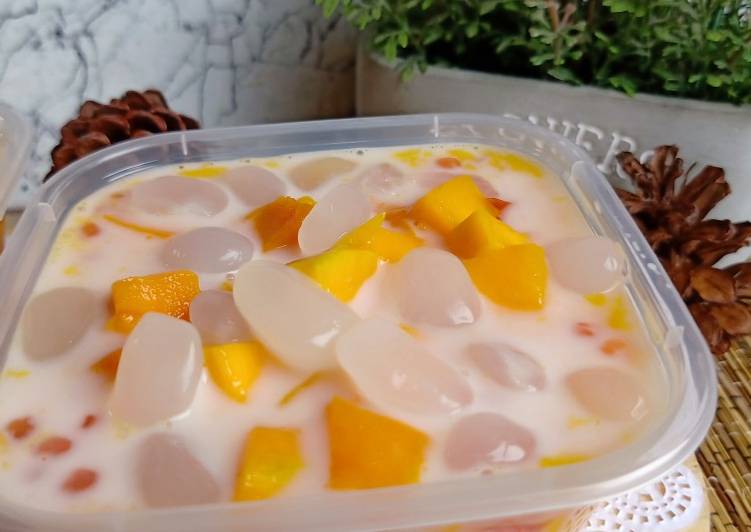 Bagaimana Membuat Mango Sago Kolang Kaling, Bikin Ngiler