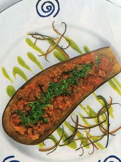 Una foto de Berenjenas rellenas