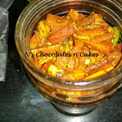 A picture of Gajjar ka Aachar( Carrot Pickle.