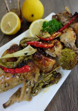 Foto resep Chicken Roasted with Vegetable, lemon and honey