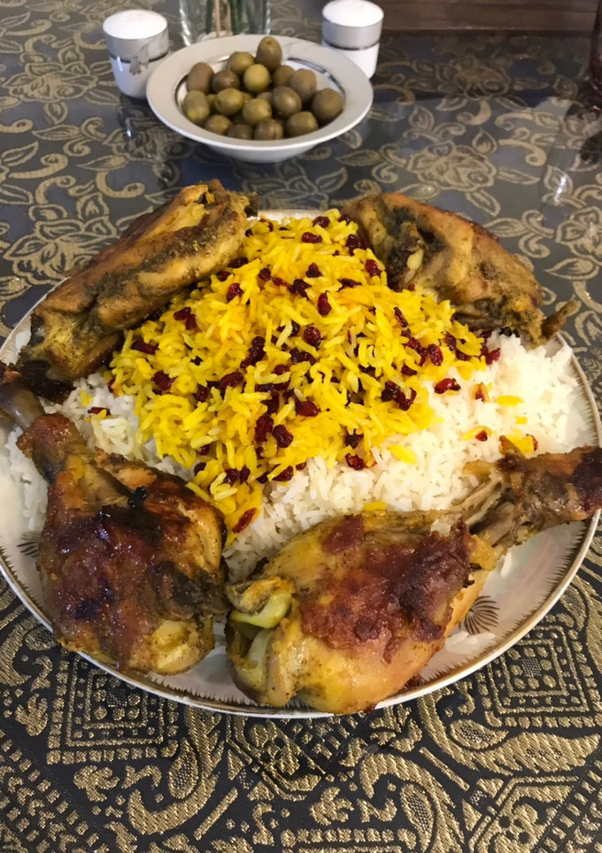 عکسی از دستور مرغ یونانی