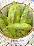 Grilled Edamame with Horinishi Spice