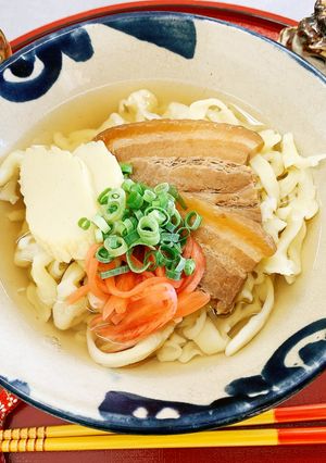 A picture of Okinawa Soba (Okinawa’s Soul Food).