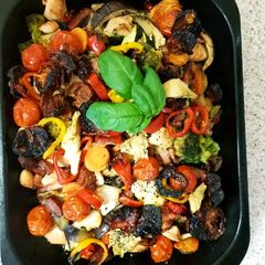 A picture of My Chicken, Chorizo garlic Roast.