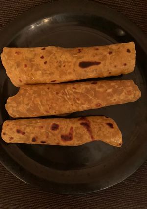 A picture of Lauki thepla.