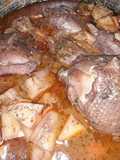 Estofado de Pollo con Vino Tinto