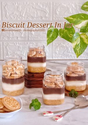 Foto resep Biscuit Dessert in Jar