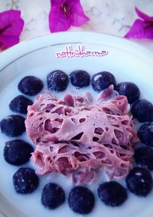 Foto resep Roti Jala Talas VS Biji Salak Ubi Ungu