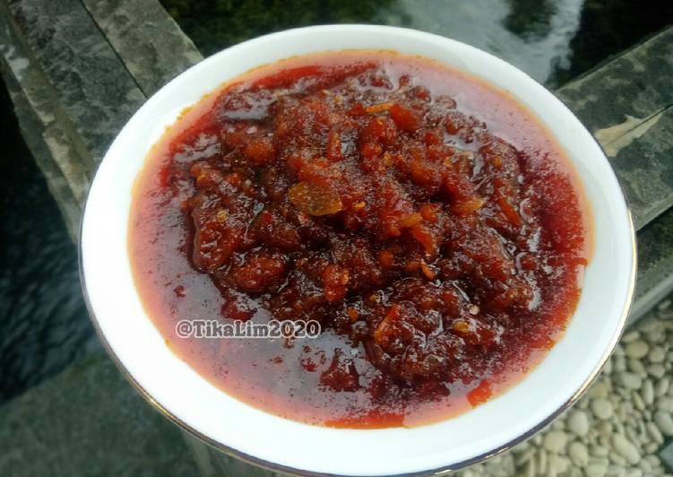 Resep Sambal bawang atau Sambal Asam, Bisa Manjain Lidah