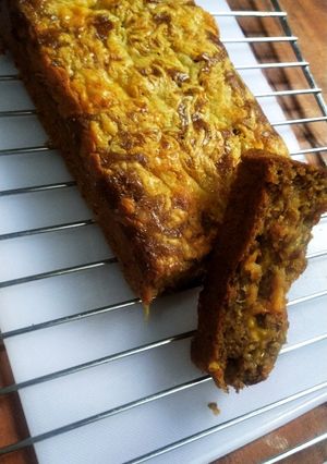 Foto resep Cheesy Banana Bread (Bolu Pisang Keju)