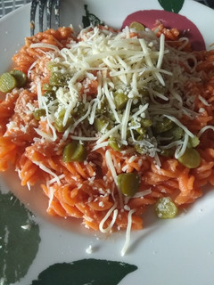 Una foto de 🍝 Pasta de lenteja roja a mi estilo